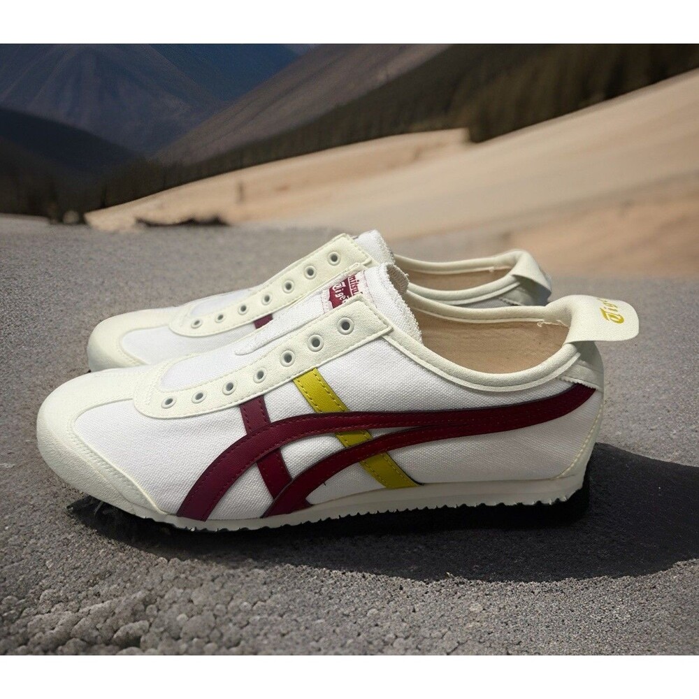 Onitsuka Tiger Mexico 66 Slip-On Cream / Beet Juice Men’s Shoes Size 10 EU 44